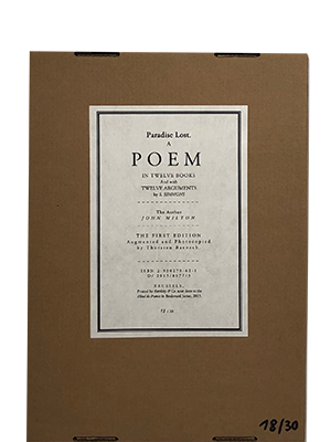 Baensch, Thorsten; Paradise Lost - A Song of Myself (2015)